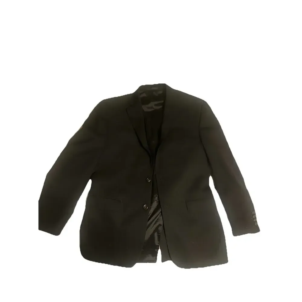 Chaps Black Wool Two‑Button Blazer Sport Coat Men's Medium